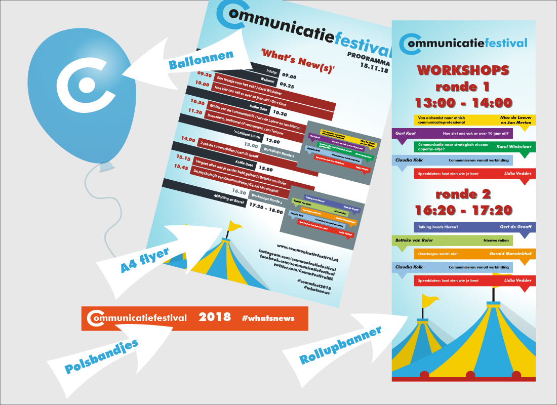 Festivalonderdelen CommunicatieFestival